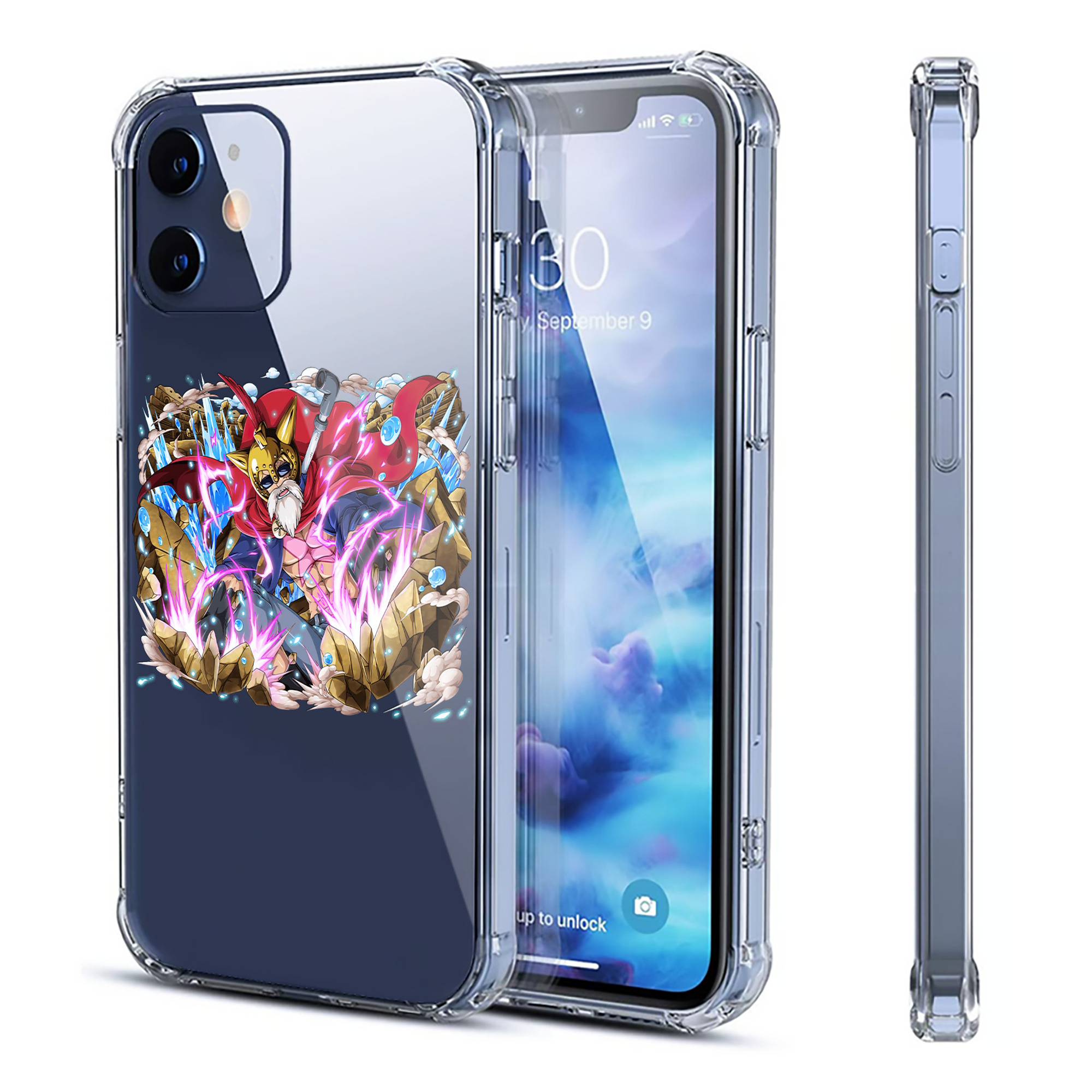 （画像用） ワンピース モンキー・D・ルフィ ONE PIECE Monkey D. Luffy 【iPhone 12シリーズ対応】透明スマホケース（クリアソフトケース）